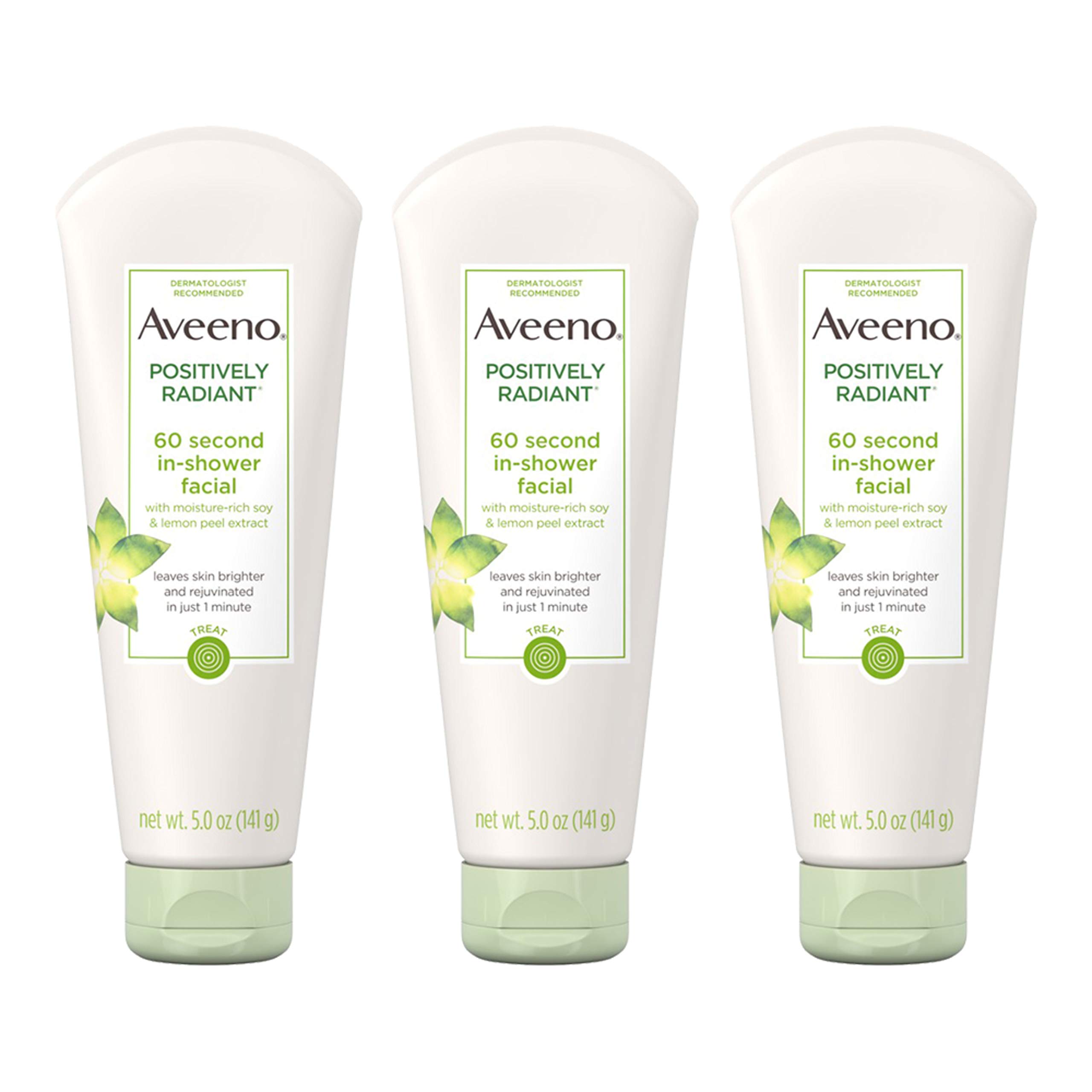 AVEENO POSITIVELY RADIANT 60 SECOND IN-SHOWER FACIAL 141 GM